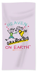 Grandkids Heaven on Earth - Beach Towel