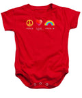 Peace Love And Pride - Baby Onesie