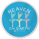 Ballerina Heaven On Earth - Round Beach Towel