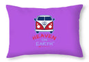 Vw Happy Camper Heaven On Earth - Throw Pillow