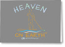 Paddle Board Heaven On Earth - Greeting Card