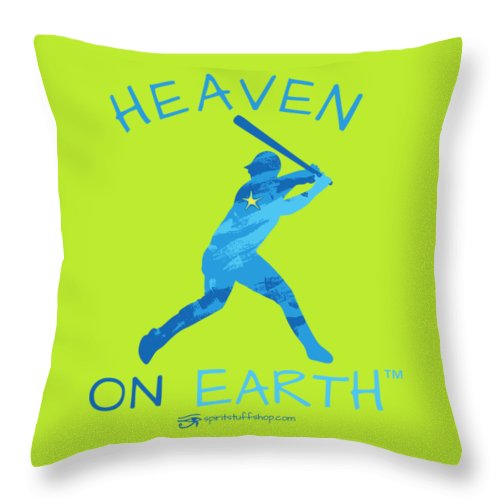 Baseball Heaven On Earth - Throw Pillow
