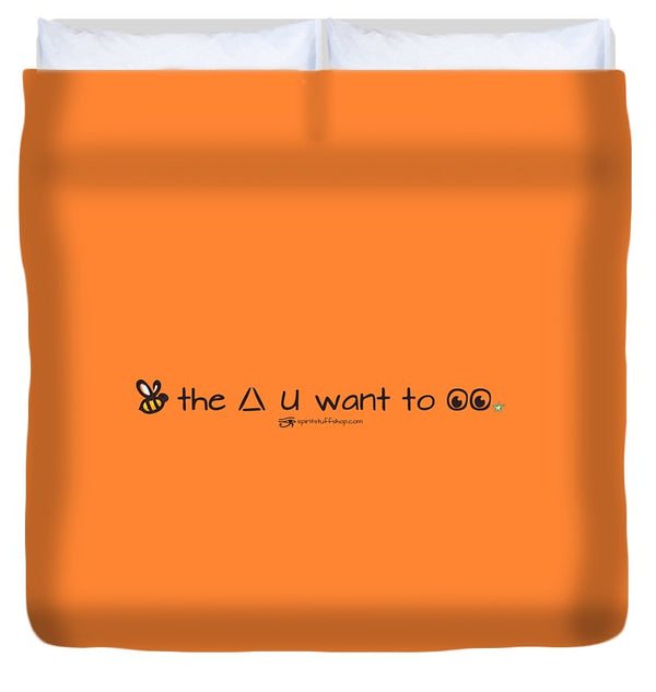 Bee The Chng You Want To See - Duvet Cover