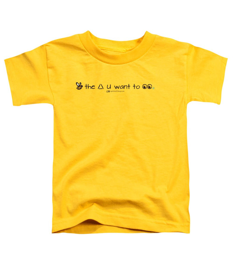 Bee The Chng You Want To See - Toddler T-Shirt