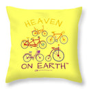 Bicycles Heaven On Earth - Throw Pillow