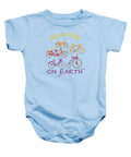 Bicycles Heaven On Earth - Baby Onesie