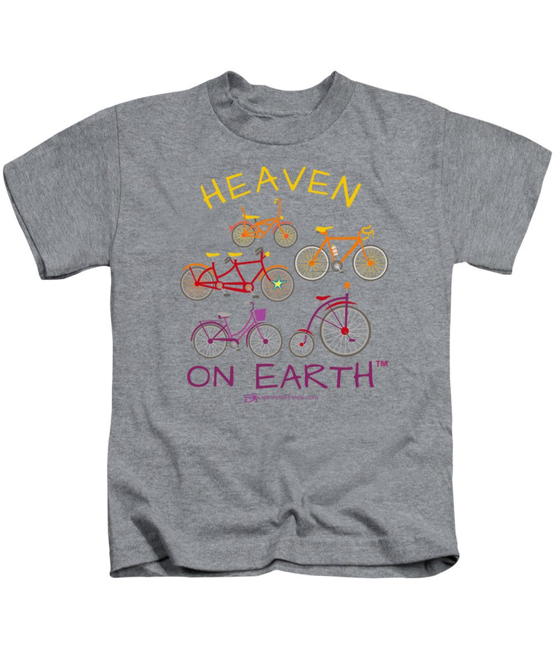 Bicycles Heaven On Earth - Kids T-Shirt