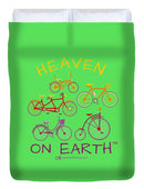 Bicycles Heaven On Earth - Duvet Cover