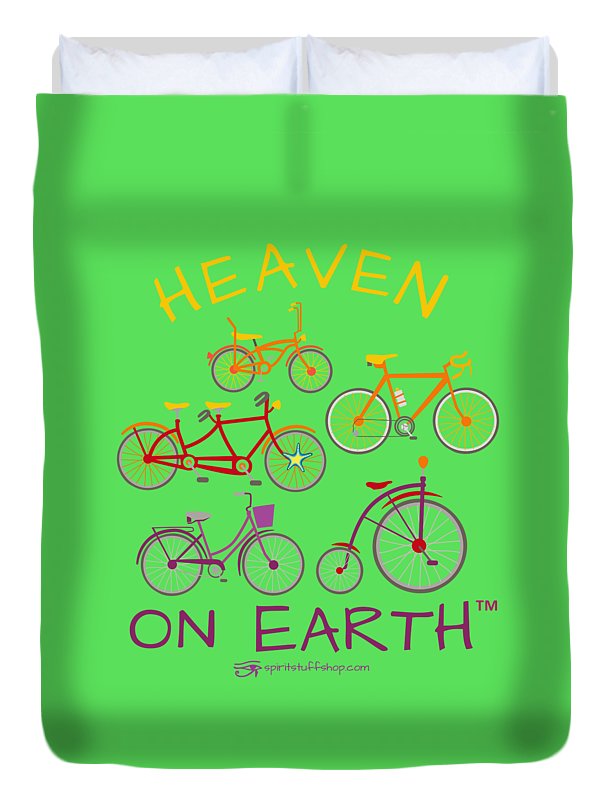 Bicycles Heaven On Earth - Duvet Cover