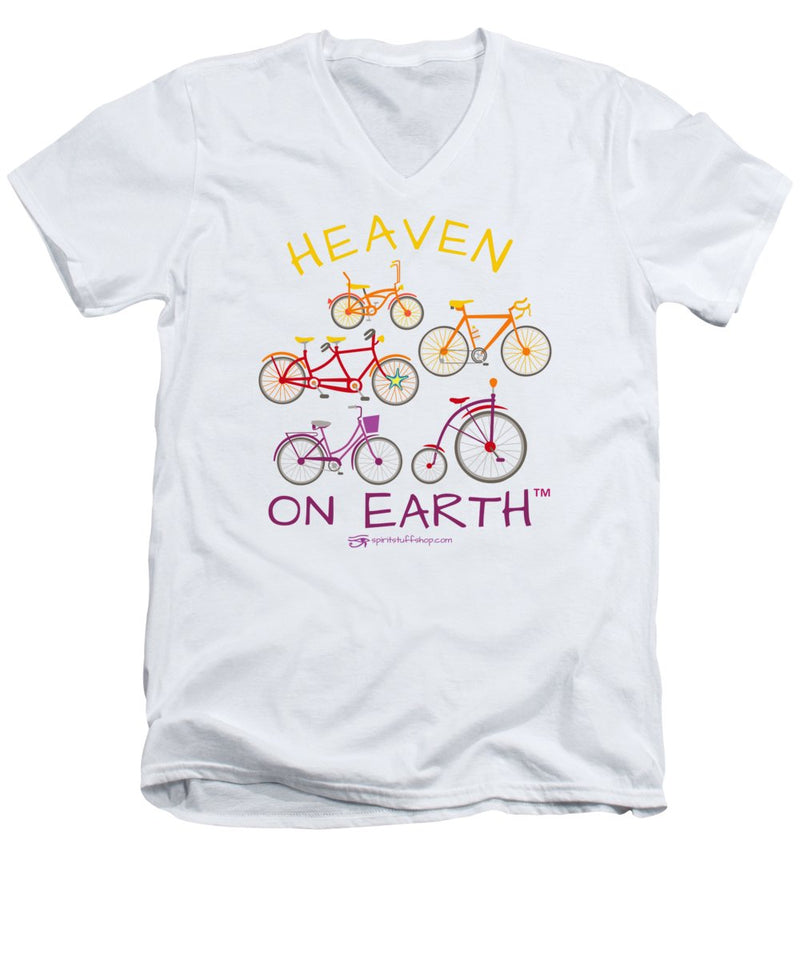 Bicycles Heaven On Earth - Men's V-Neck T-Shirt