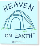 Camping/tent Heaven On Earth - Canvas Print