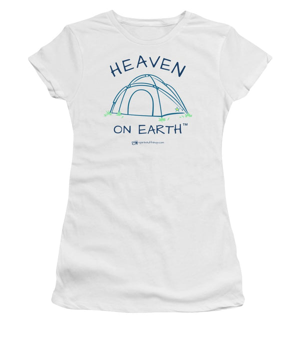 Camping/tent Heaven On Earth - Women's T-Shirt