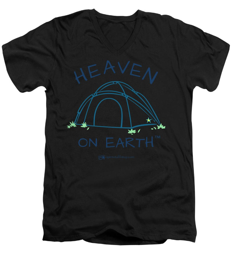 Camping/tent Heaven On Earth - Men's V-Neck T-Shirt
