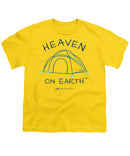 Camping/tent Heaven On Earth - Youth T-Shirt