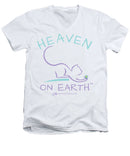 Cat/kitty Heaven On Earth - Men's V-Neck T-Shirt