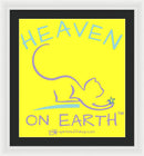 Cat/kitty Heaven On Earth - Framed Print