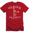 Cheerleading Heaven On Earth - Men's T-Shirt (Athletic Fit)