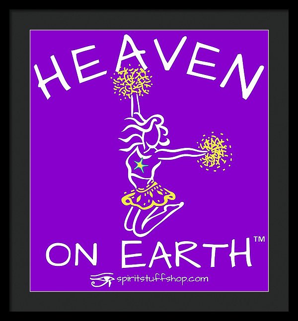 Cheerleading Heaven On Earth - Framed Print