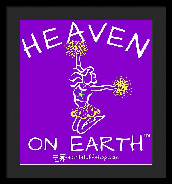 Cheerleading Heaven On Earth - Framed Print