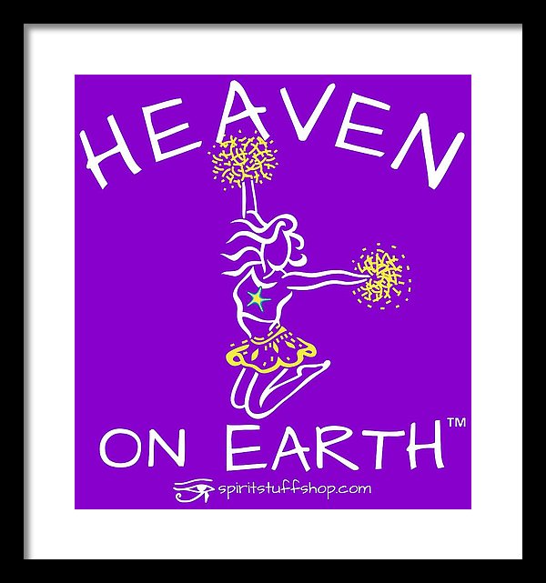 Cheerleading Heaven On Earth - Framed Print