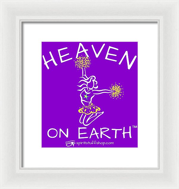 Cheerleading Heaven On Earth - Framed Print