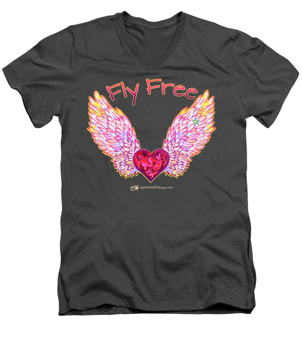 Fly Free - Men's V-Neck T-Shirt