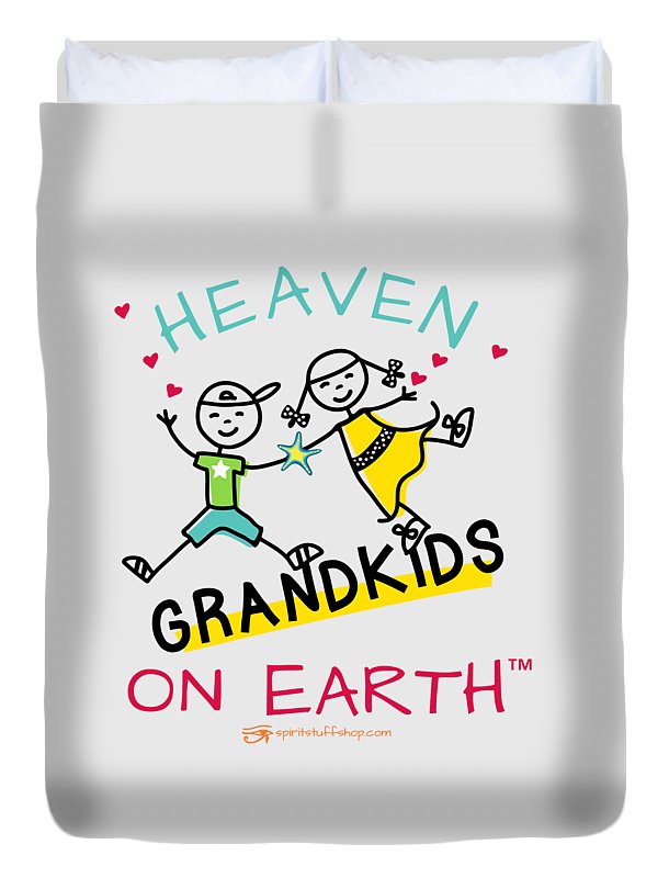 Grandkids Heaven on Earth - Duvet Cover