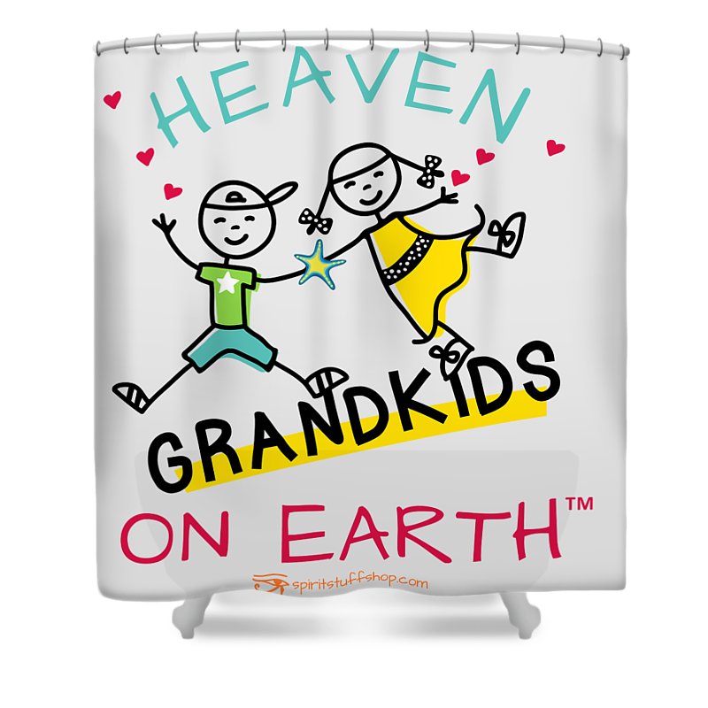 Grandkids Heaven on Earth - Shower Curtain