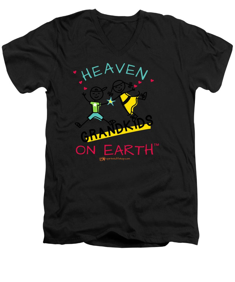 Grandkids Heaven on Earth - Men's V-Neck T-Shirt
