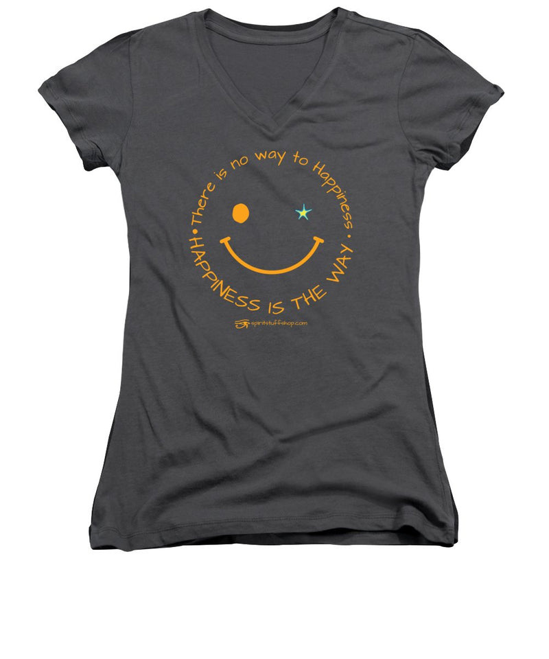 Happiness Is The Way - Women's V-Neck