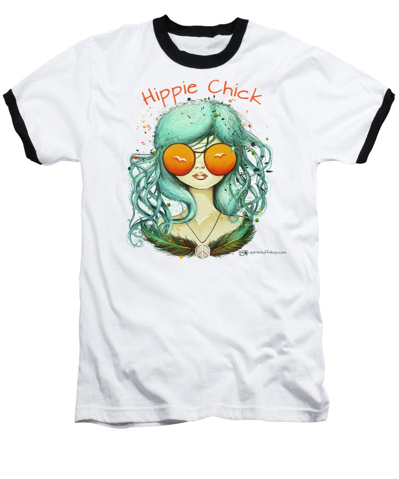 Hippie Chick - Baseball T-Shirt