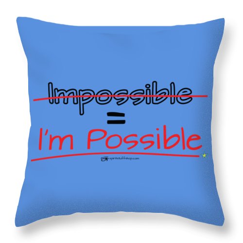 Impossible Equals I Am Possible - Throw Pillow