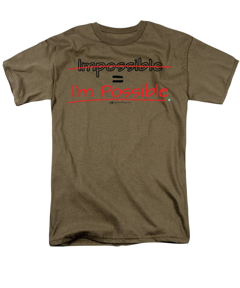 Impossible Equals I Am Possible - Men's T-Shirt  (Regular Fit)