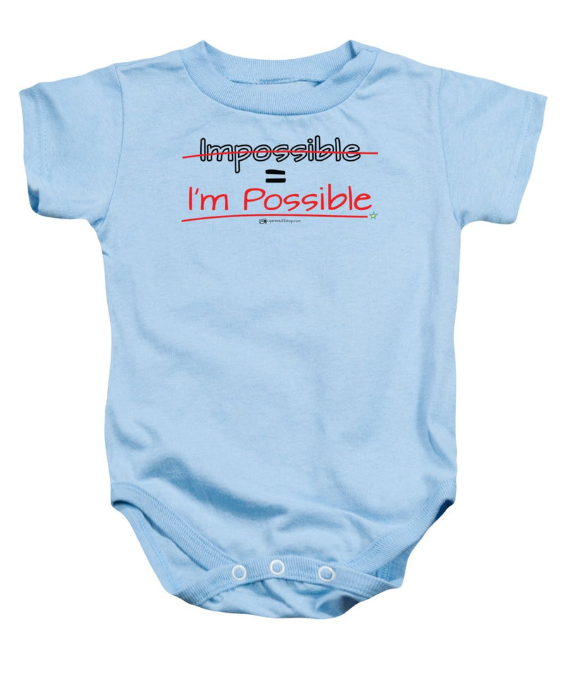 Impossible Equals I Am Possible - Baby Onesie