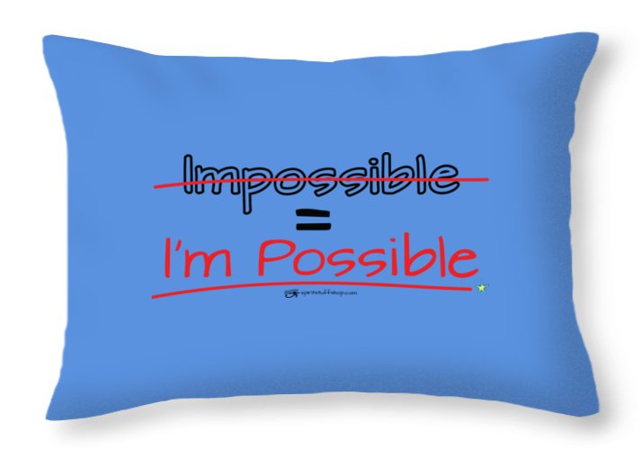 Impossible Equals I Am Possible - Throw Pillow