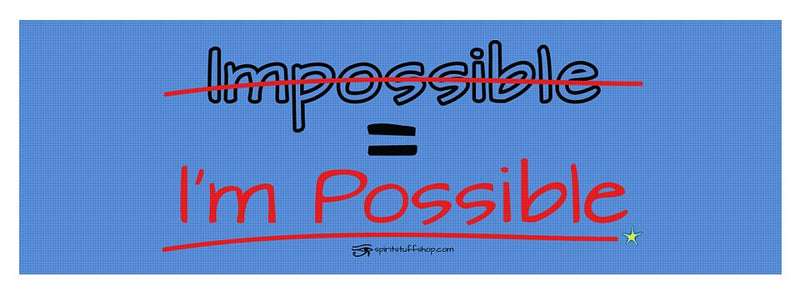 Impossible Equals I Am Possible - Yoga Mat