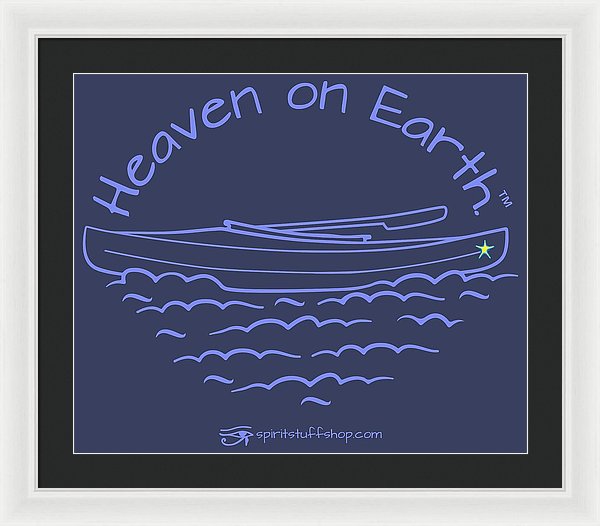 Kayak Heaven On Earth - Framed Print