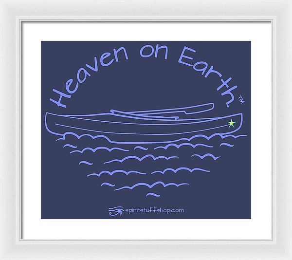 Kayaking Heaven On Earth - Framed Print