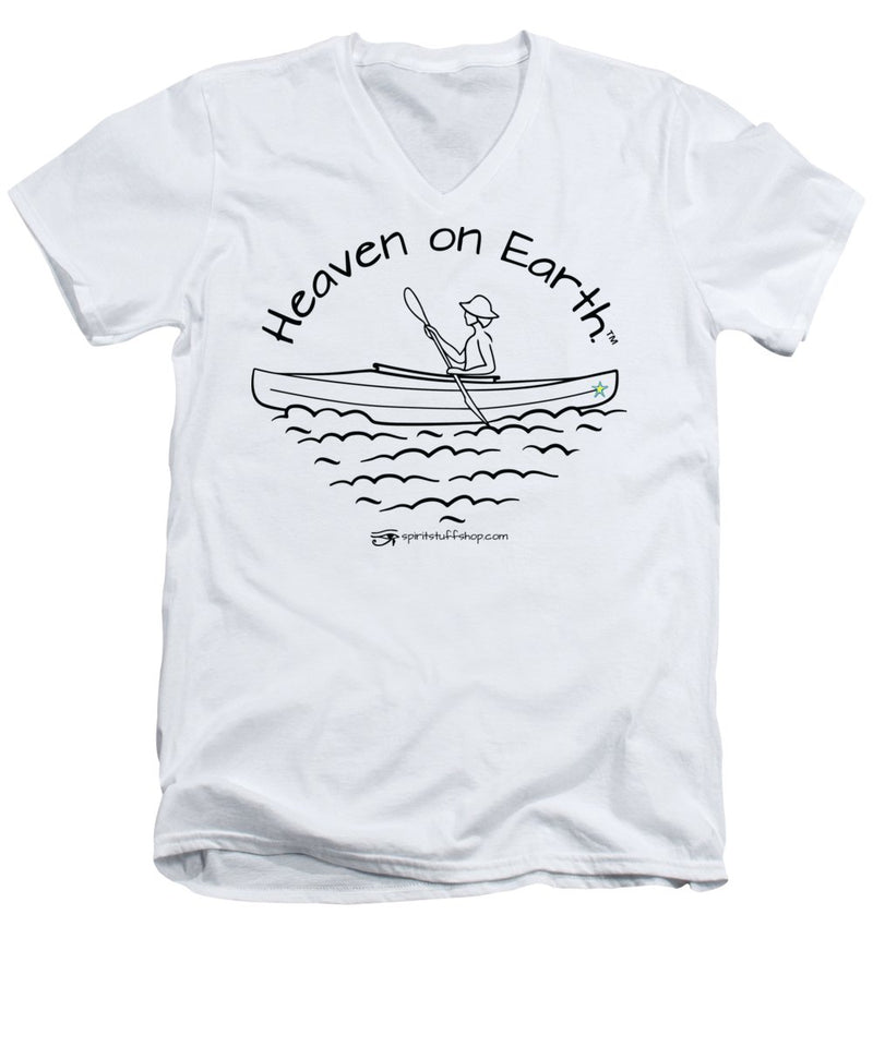 Kayaker Heaven On Earth - Men's V-Neck T-Shirt