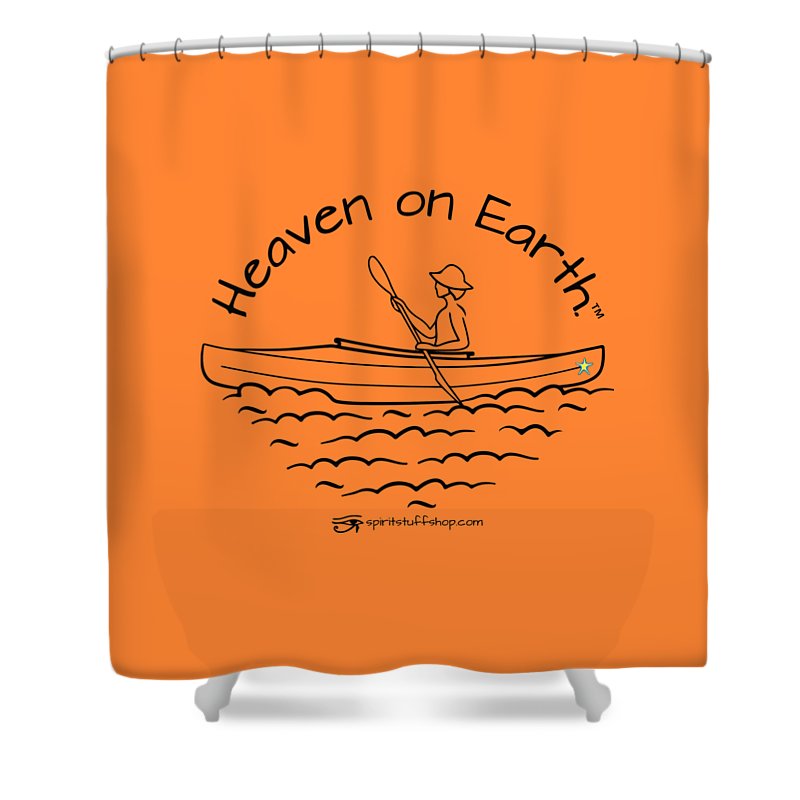 Kayaker Heaven On Earth - Shower Curtain