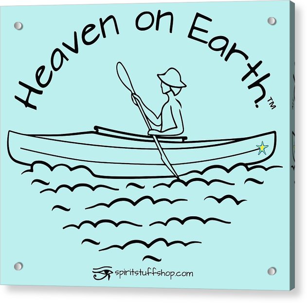 Kayaker Heaven On Earth - Acrylic Print