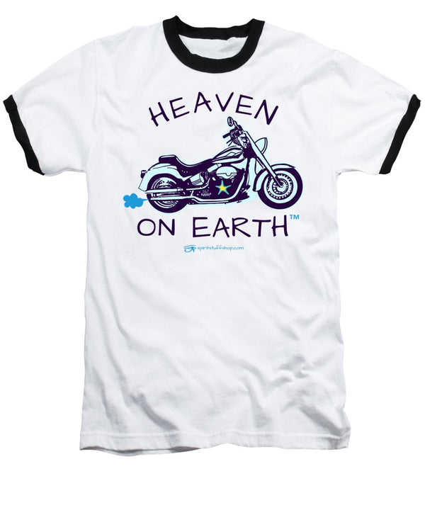Motorcycle Heaven On Earth - Baseball T-Shirt