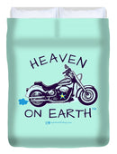 Motorcycle Heaven On Earth - Duvet Cover