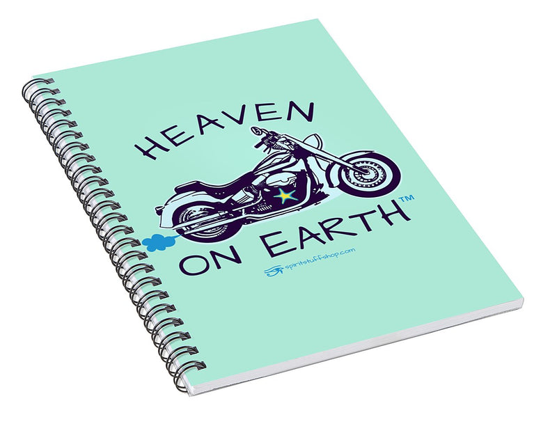 Motorcycle Heaven On Earth - Spiral Notebook