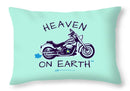 Motorcycle Heaven On Earth - Throw Pillow