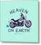 Motorcycle Heaven On Earth - Metal Print