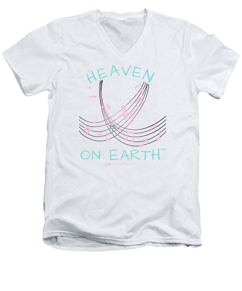 Music Heaven On Earth - Men's V-Neck T-Shirt