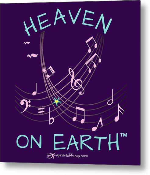 Music Heaven On Earth - Metal Print
