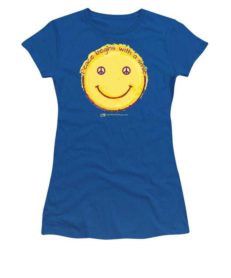 Peace Begins With A Smile - Women's T-Shirt