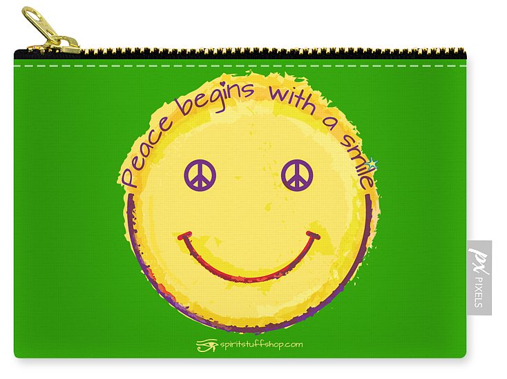 Peace Begins With A Smile - Carry-All Pouch